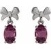 Solitaire Bow Earrings