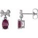 Solitaire Bow Earrings