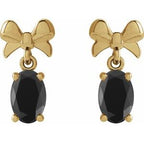 Solitaire Bow Earrings