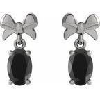 Solitaire Bow Earrings