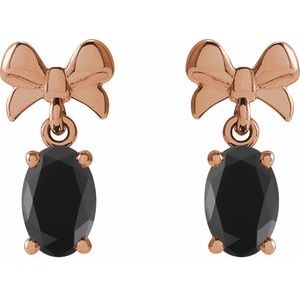 Solitaire Bow Earrings