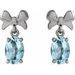 Solitaire Bow Earrings