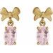 Solitaire Bow Earrings