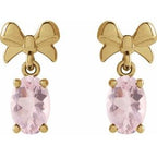 Solitaire Bow Earrings