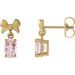 Solitaire Bow Earrings