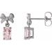 Solitaire Bow Earrings