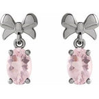 Solitaire Bow Earrings