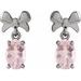 Solitaire Bow Earrings
