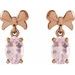Solitaire Bow Earrings