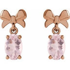 Solitaire Bow Earrings