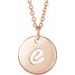 Script Initial Necklace or Pendant