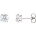 Round 4-Prong Lightweight Stud Earrings