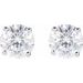 Round 4-Prong Lightweight Stud Earrings