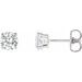 Round 4-Prong Lightweight Stud Earrings