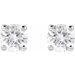 Round 4-Prong Lightweight Stud Earrings