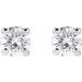 Round 4-Prong Lightweight Stud Earrings