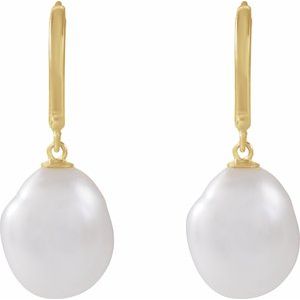 Pearl Hoop Earrings