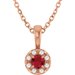 Halo-Style Necklace or Pendant
