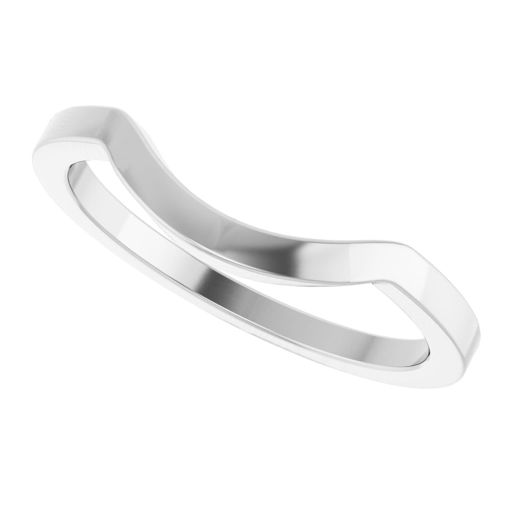 Half-Bezel Accented Engagement Ring or Band