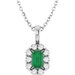 Halo-Style Necklace or Pendant