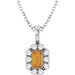 Halo-Style Necklace or Pendant
