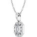 Halo-Style Necklace or Pendant
