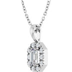Halo-Style Necklace or Pendant