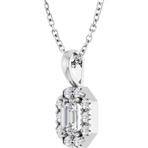 Halo-Style Necklace or Pendant