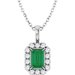 Halo-Style Necklace or Pendant