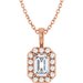 Halo-Style Necklace or Pendant
