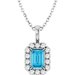 Halo-Style Necklace or Pendant