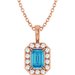 Halo-Style Necklace or Pendant