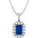 Halo-Style Necklace or Pendant