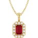 Halo-Style Necklace or Pendant