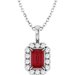 Halo-Style Necklace or Pendant