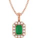 Halo-Style Necklace or Pendant