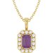 Halo-Style Necklace or Pendant