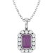 Halo-Style Necklace or Pendant