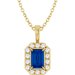 Halo-Style Necklace or Pendant