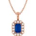 Halo-Style Necklace or Pendant