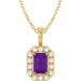 Halo-Style Necklace or Pendant
