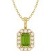 Halo-Style Necklace or Pendant