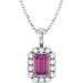 Halo-Style Necklace or Pendant