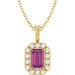 Halo-Style Necklace or Pendant