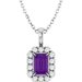 Halo-Style Necklace or Pendant