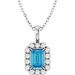 Halo-Style Necklace or Pendant