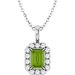 Halo-Style Necklace or Pendant