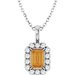 Halo-Style Necklace or Pendant