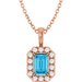 Halo-Style Necklace or Pendant