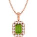 Halo-Style Necklace or Pendant
